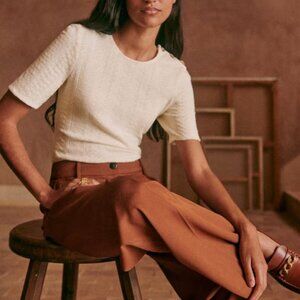 Sezane Giacomo Trousers Pants  / Color: Terracotta / Size: US 6 (FR Size 38)